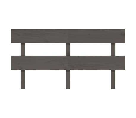 vidaXL Bed Headboard Grey 164x3x81 cm Solid Wood Pine