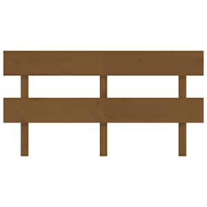 vidaXL Tăblie de pat, maro miere, 164x3x81 cm, lemn masiv de pin