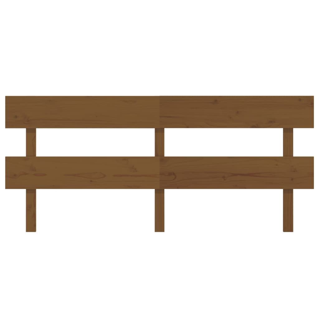 vidaXL Hoofdbord 184x3x81 cm massief grenenhout honingbruin afbeelding