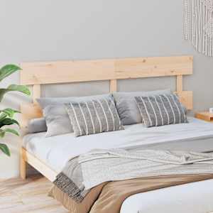 Posteljno vzglavje 204x3x81 cm trdna borovina