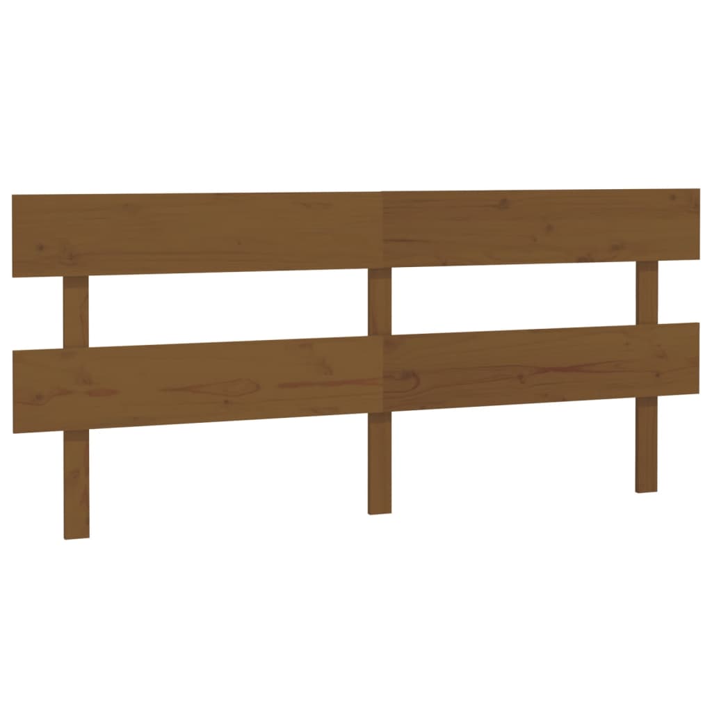 E-shop vidaXL Čelo postele medovohnedé 204x3x81 cm masívna borovica