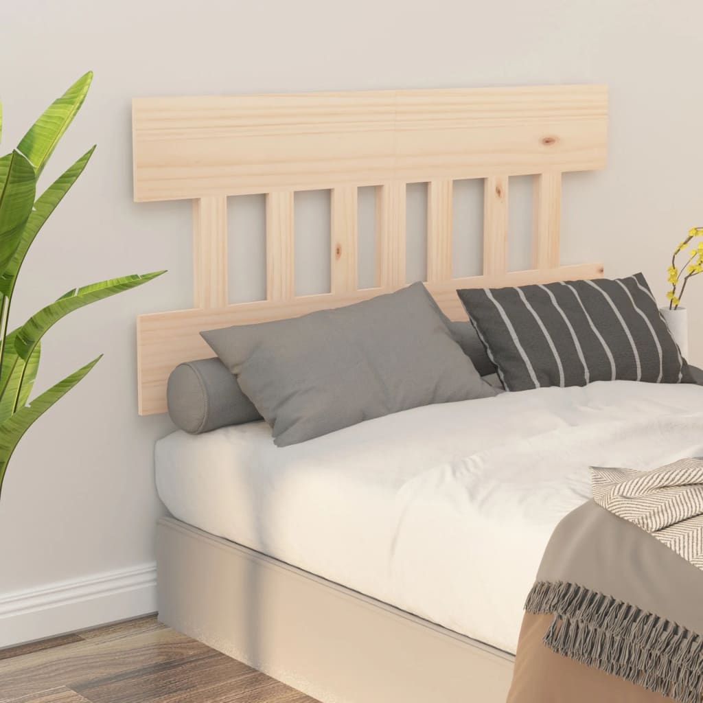 vidaXL Tăblie de pat, 123,5x3x81 cm, lemn masiv de pin (si imagine noua