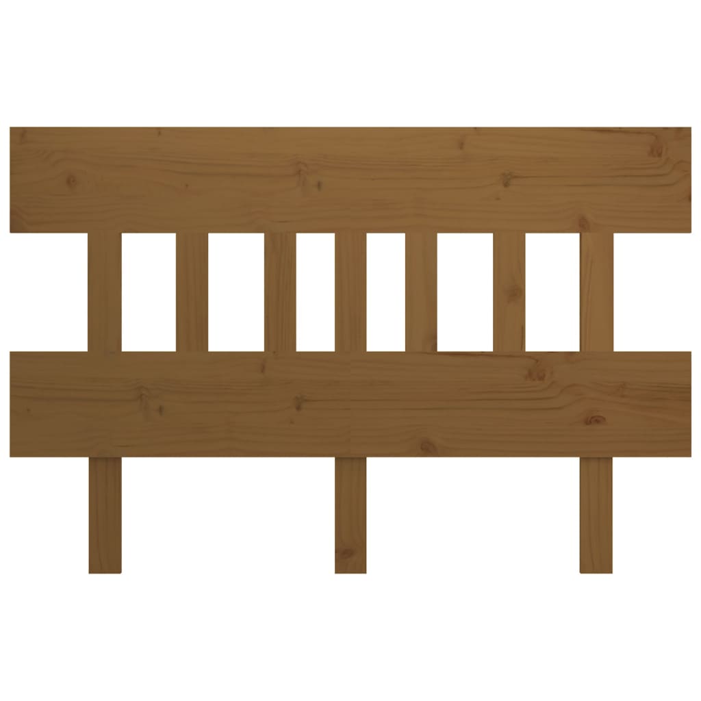 

vidaXL Hoofdbord 123,5x3x81 cm massief grenenhout honingbruin