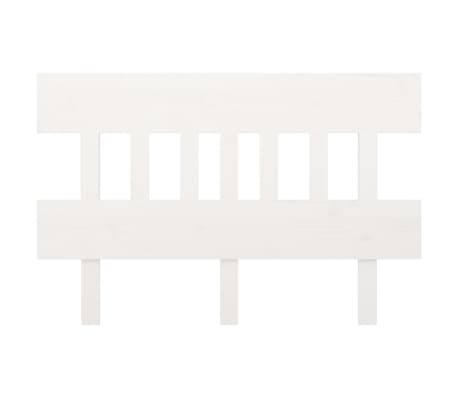 vidaXL Uzglavlje za krevet bijelo 138,5x3x81 cm od masivne borovine