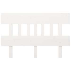 vidaXL Uzglavlje za krevet bijelo 138,5x3x81 cm od masivne borovine