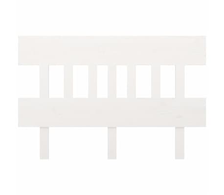 vidaXL Sengegavl hvit 153,5x3x81 cm heltre furu