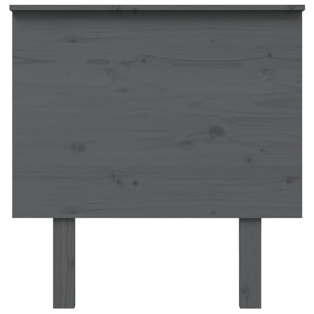 

vidaXL Hoofdbord 79x6x82,5 cm massief grenenhout grijs