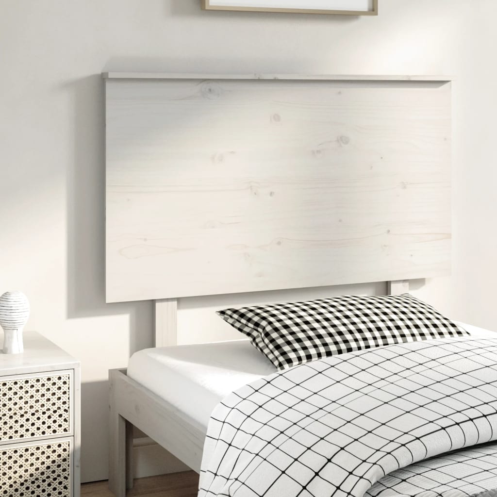 vidaXL Wezg�owie ��ka, bia�e, 94x6x82,5 cm, lite drewno sosnowe