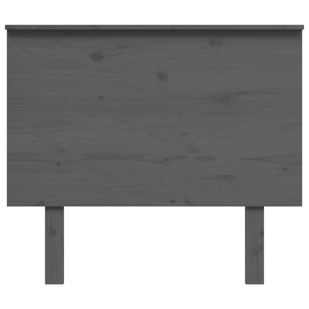 vidaXL Kopfteil Grau 94x6x82,5 cm Massivholz Kiefer