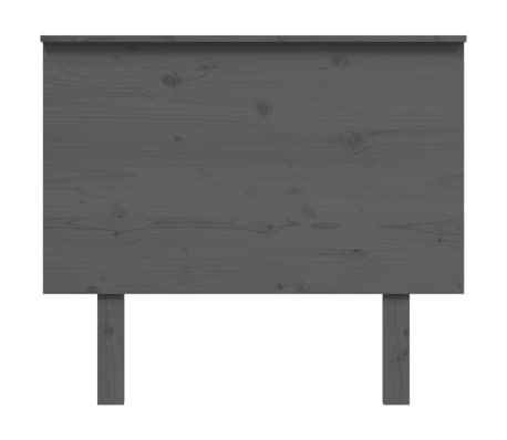 vidaXL Kopfteil Grau 94x6x82,5 cm Massivholz Kiefer