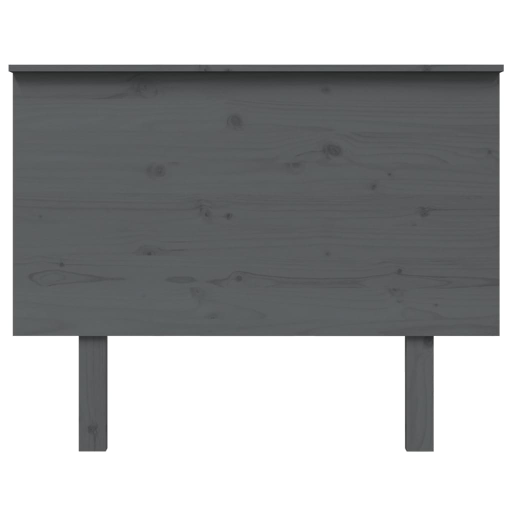 

vidaXL Hoofdbord 104x6x82,5 cm massief grenenhout grijs