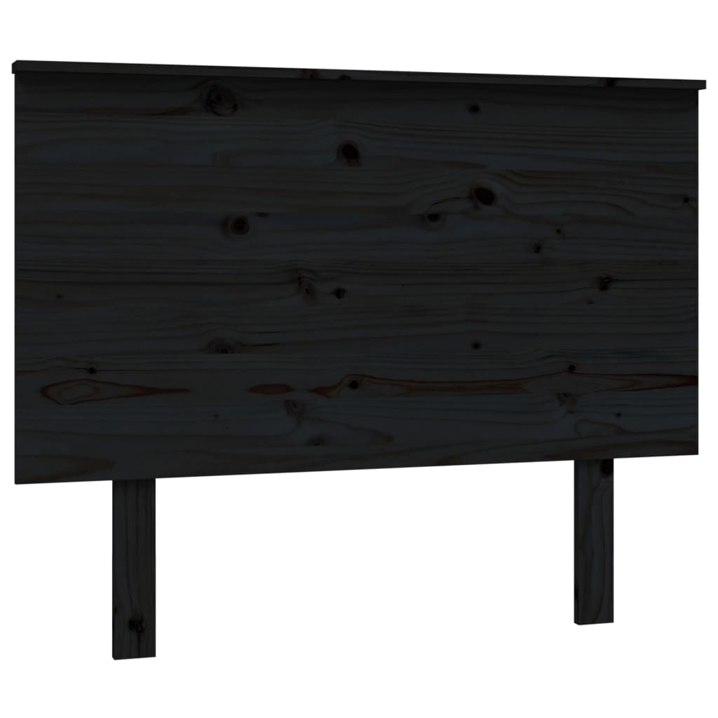 Lovos galvūgalis, juodas, 104x6x82,5cm, pušies medienos masyvas | Stepinfit
