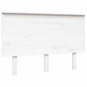Čelo postele bílé 124 x 6 x 82,5 cm masivní borovice - obrázek 2