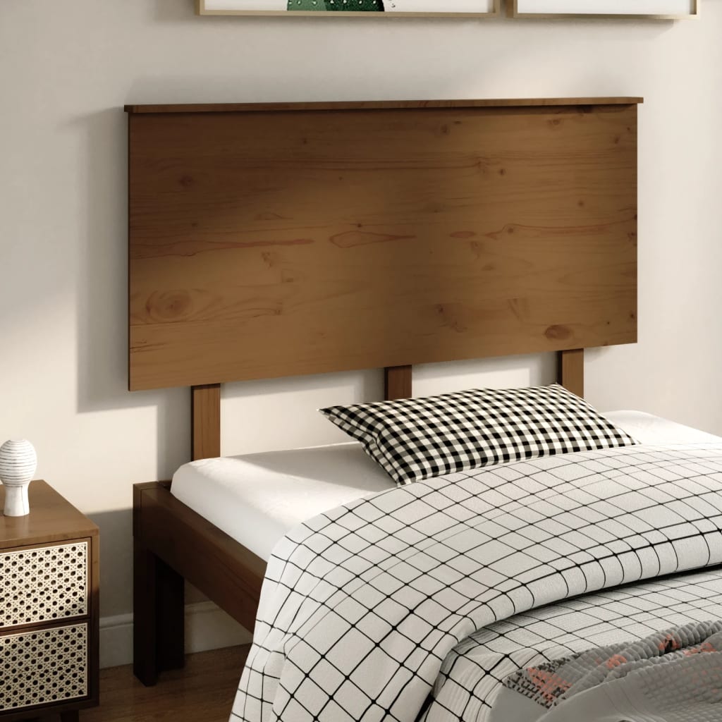 vidaXL Wezg�owie ��ka, miodowy br�z, 124x6x82,5 cm, drewno sosnowe