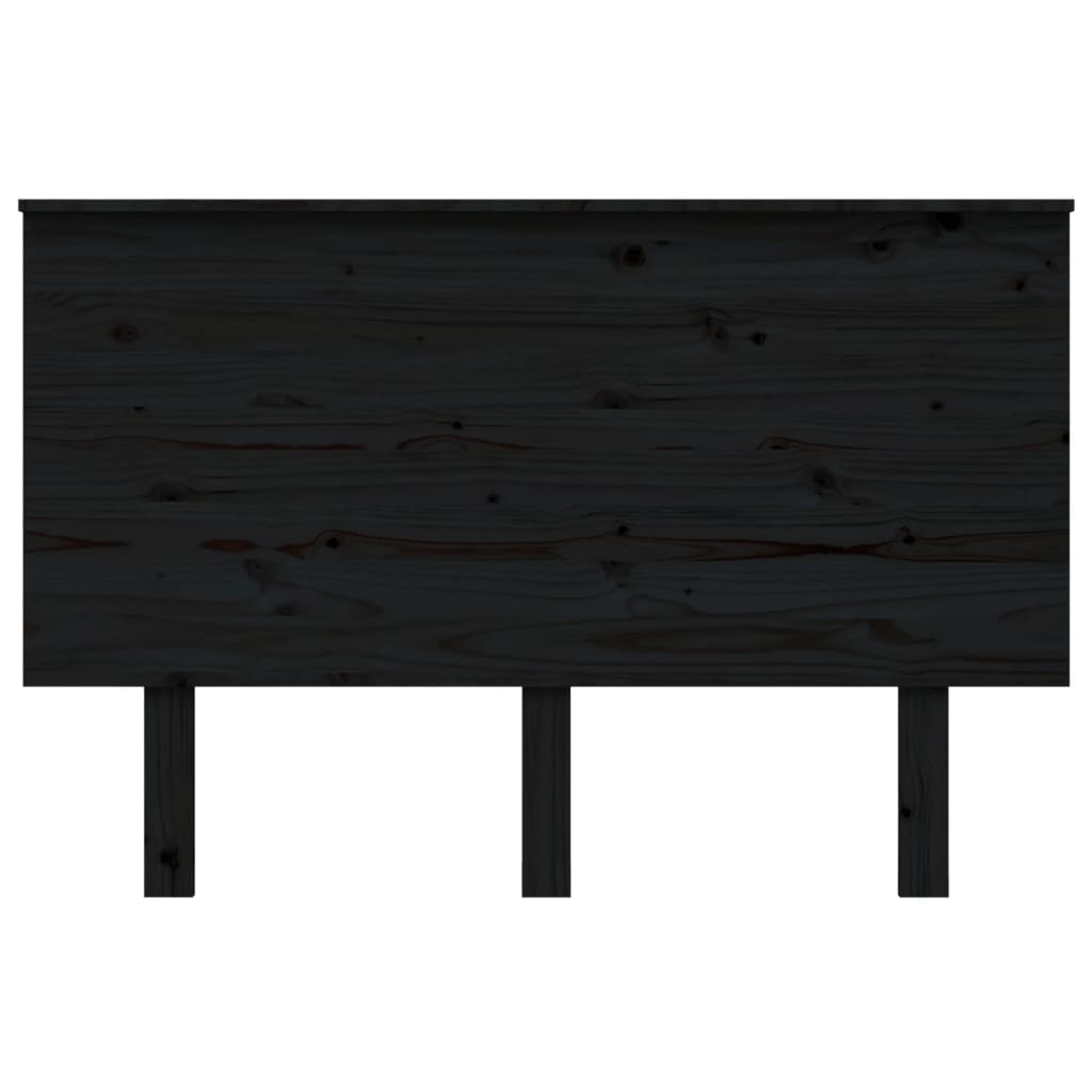 

vidaXL Hoofdbord 124x6x82,5 cm massief grenenhout zwart