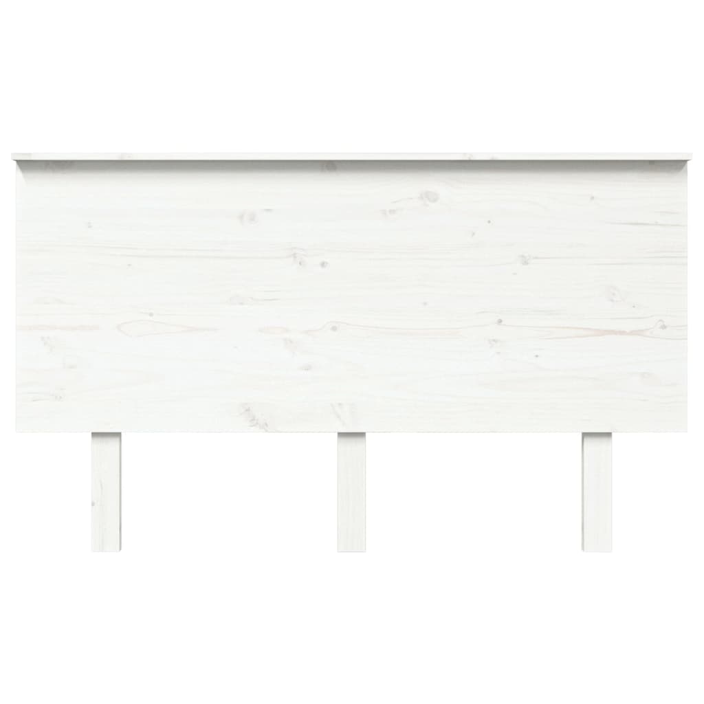 vidaXL Hoofdbord 139x6x82,5 cm massief grenenhout wit afbeelding