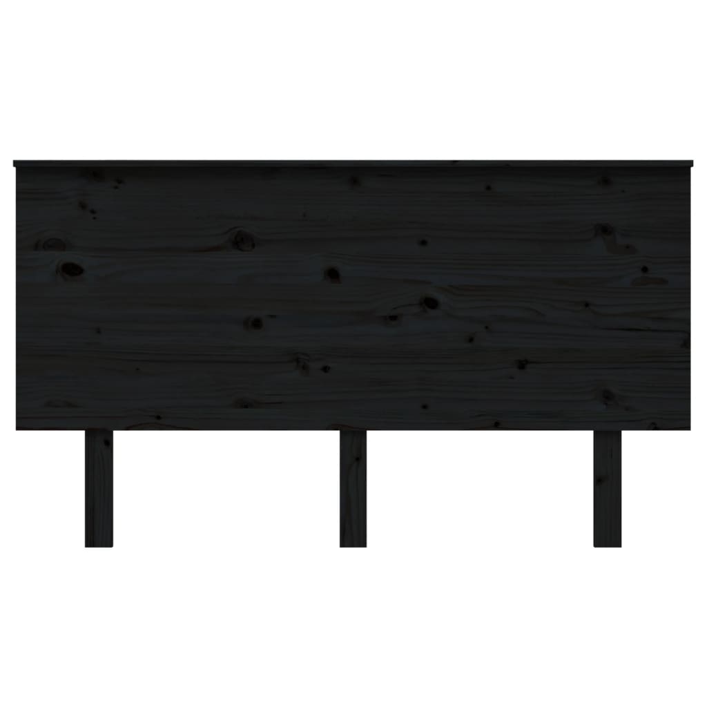 

vidaXL Hoofdbord 144x6x82,5 cm massief grenenhout zwart
