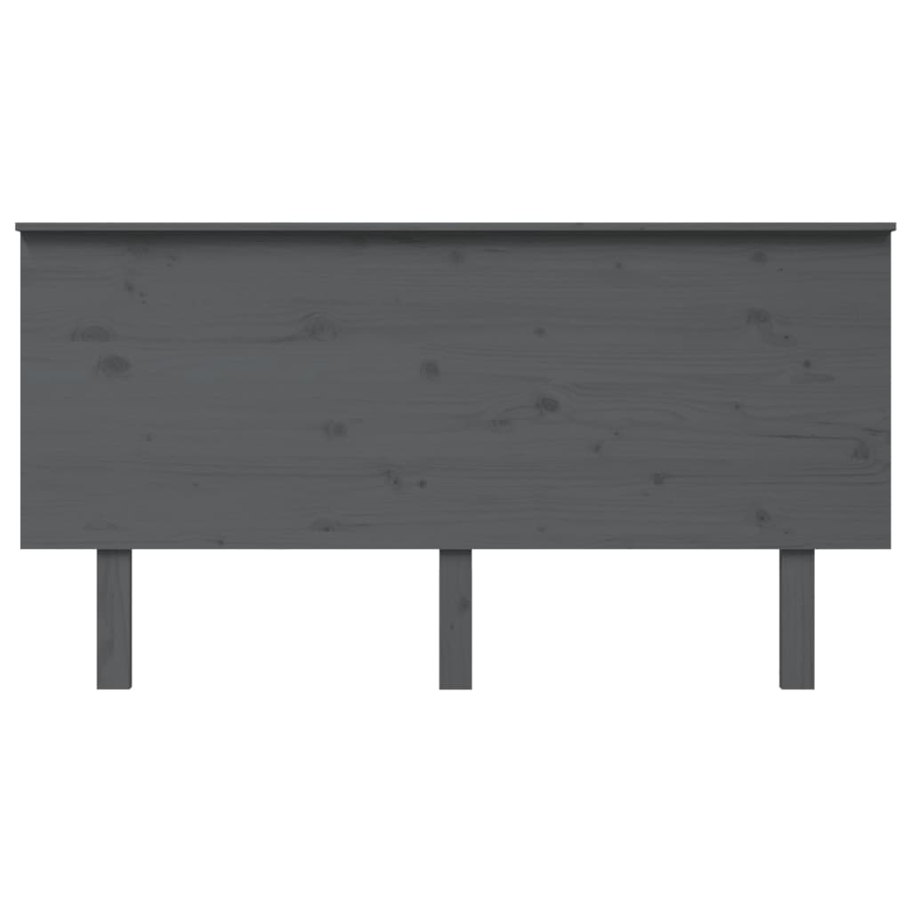 

vidaXL Hoofdbord 154x6x82,5 cm massief grenenhout grijs