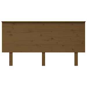 vidaXL Tăblie de pat, maro miere, 154x6x82,5 cm, lemn masiv de pin