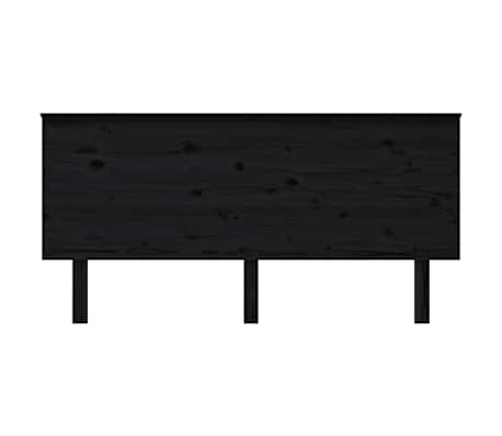 vidaXL Kopfteil Schwarz 164x6x82,5 cm Massivholz Kiefer