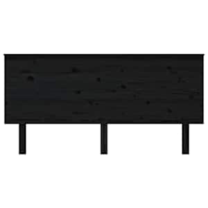 vidaXL Kopfteil Schwarz 164x6x82,5 cm Massivholz Kiefer