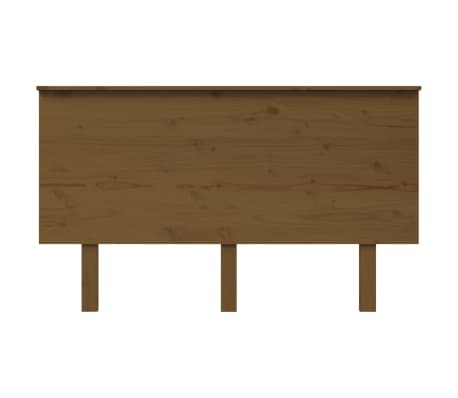 vidaXL Cabecero de cama madera maciza de pino marrón miel 184x6x82,5cm