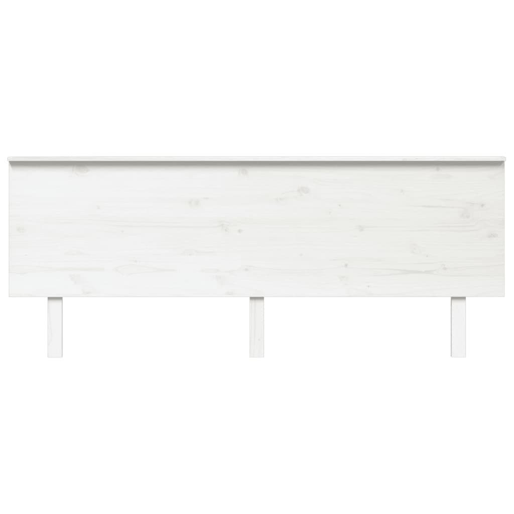 

vidaXL Hoofdbord 204x6x82,5 cm massief grenenhout wit