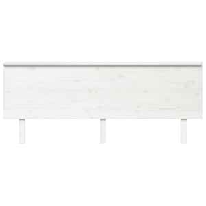 vidaXL Čelo postele b&iacute;l&eacute; 204 x 6 x 82,5 cm masivn&iacute; borovice