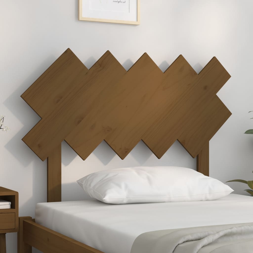 

vidaXL Hoofdbord 104x3x80,5 cm massief grenenhout honingbruin
