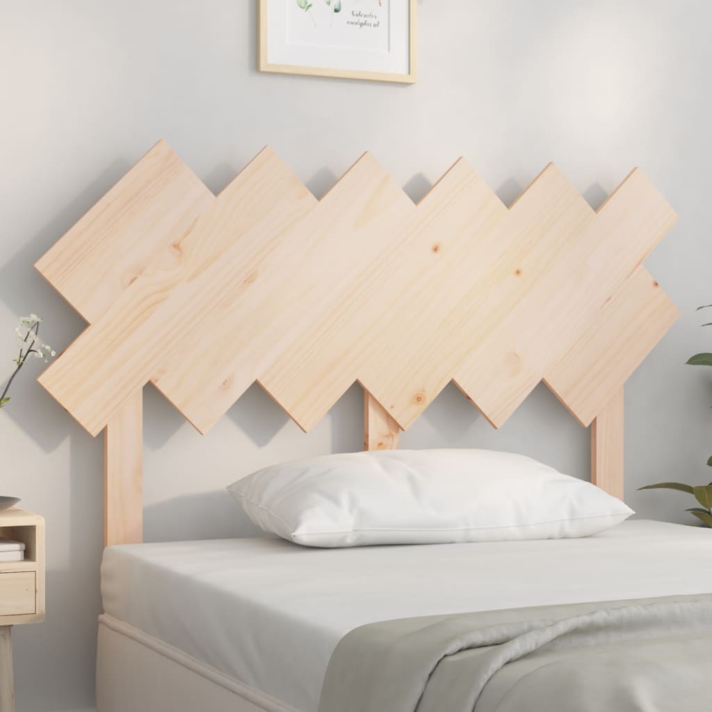 vidaXL Tăblie de pat, 122,5x3x80,5 cm, lemn masiv de pin (si imagine noua