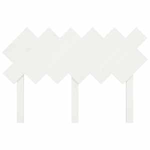 Čelo postele bílé 122,5 x 3 x 80,5 cm masivní borovice - obrázek 4