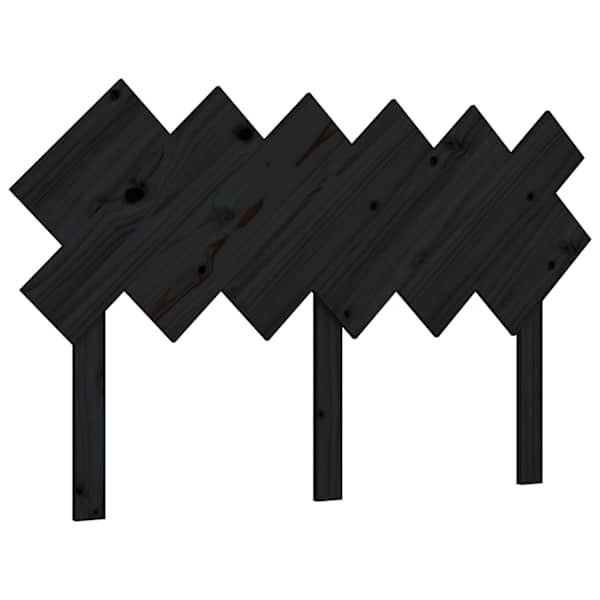 vidaXL voodipeats, must, 132x3x81 cm, m&auml;nnipuit