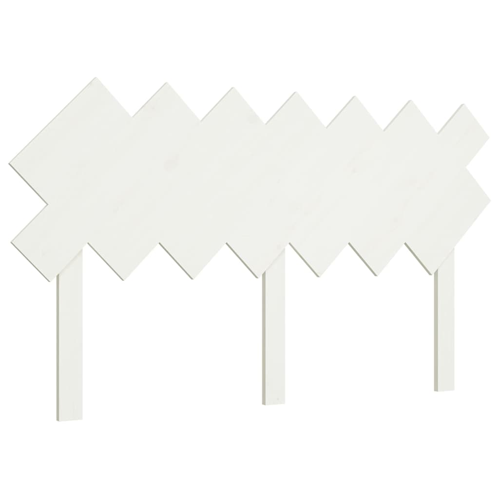 vidaXL Hoofdbord 141x3x80,5 cm massief grenenhout wit, foto 3