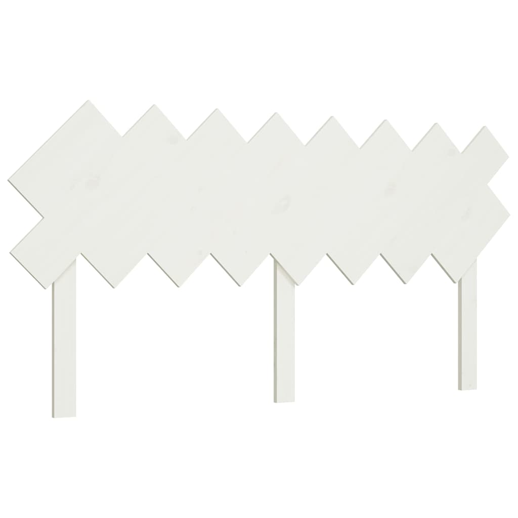 vidaXL Hoofdbord 159,5x3x80,5 cm massief grenenhout wit, foto 3