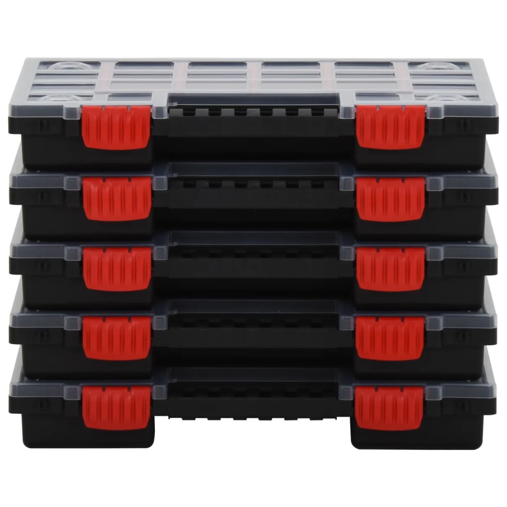 vidaXL Assortimentsdozen 5 st 34,5x25x5 cm polypropeen afbeelding