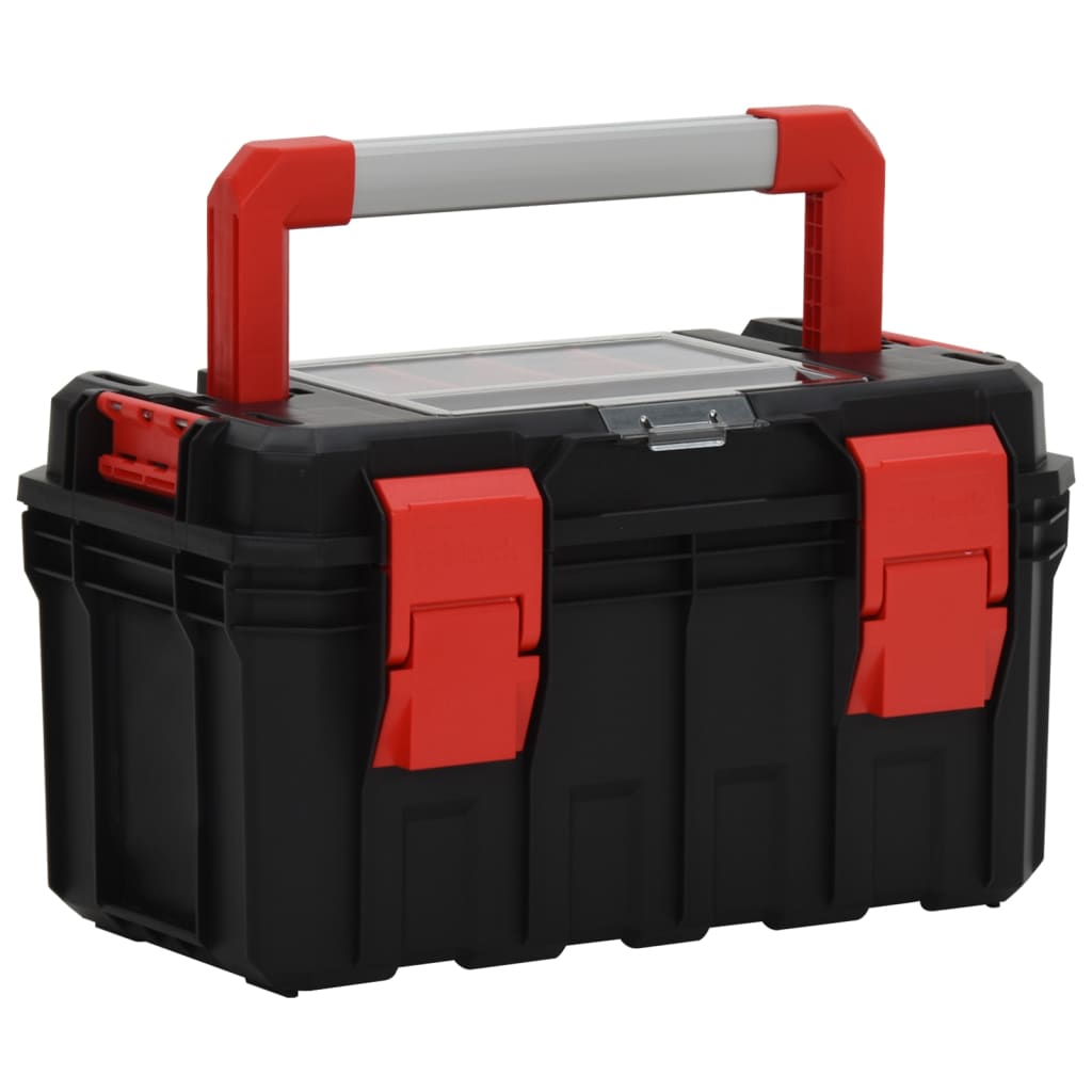 Kufr na nářadí černý a červený 45 x 28 x 26,5 cm