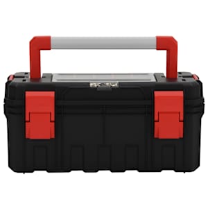 vidaXL Εργαλειοθήκη Μαύρη και Κόκκινη 55 x 28 x 26,5 εκ.