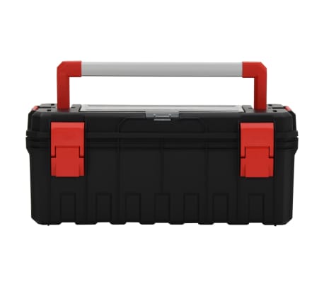 vidaXL Εργαλειοθήκη Μαύρη και Κόκκινη 65x28x31,5 εκ.