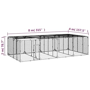 Kurník 800x400x200 cm impregnované masivní borové dřevo - obrázek 6
