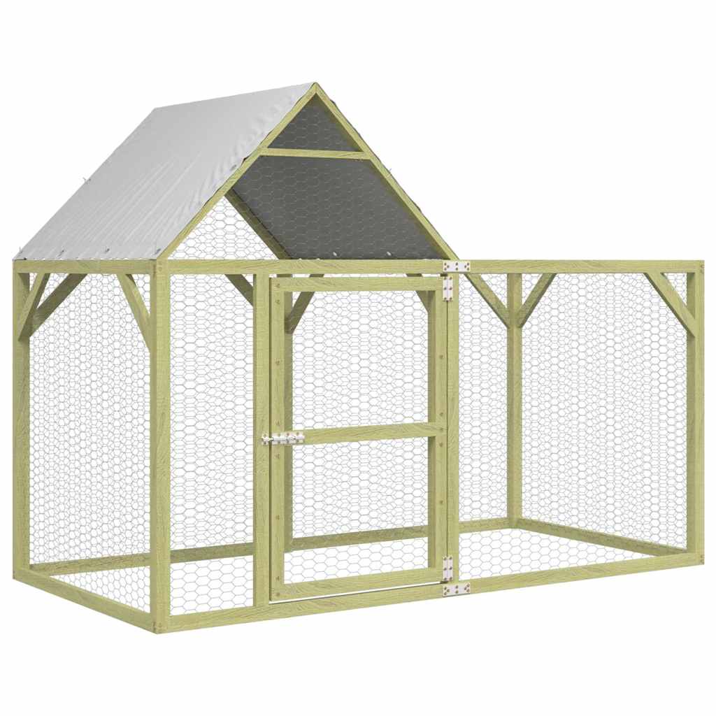 vidaXL Kurník 200x100x150 cm impregnované masivní borové dřevo