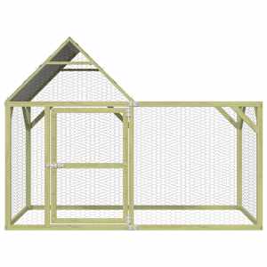 Kurník 200x100x150 cm impregnované masivní borové dřevo - obrázek 3