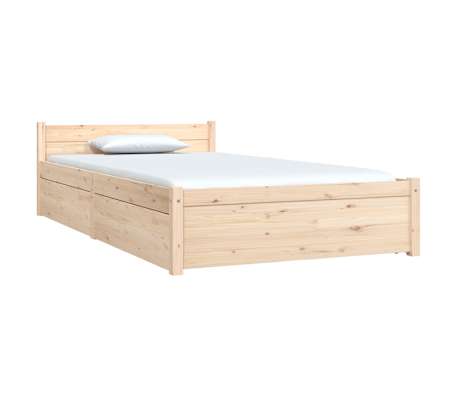 vidaXL Sengeramme med skuffer 90x190 cm Single