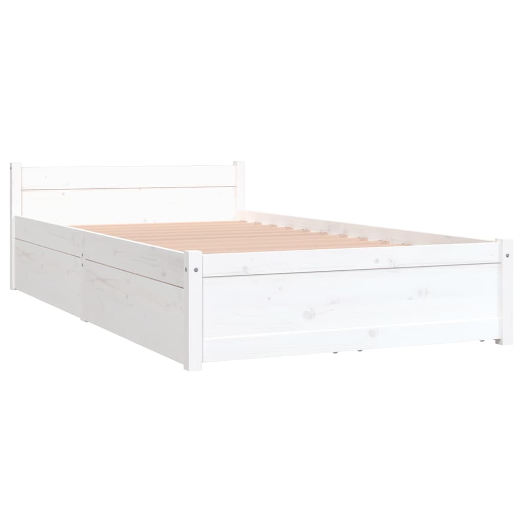 Estructura de cama,Cama industrial madera maciza 90x190 cm vidaXL