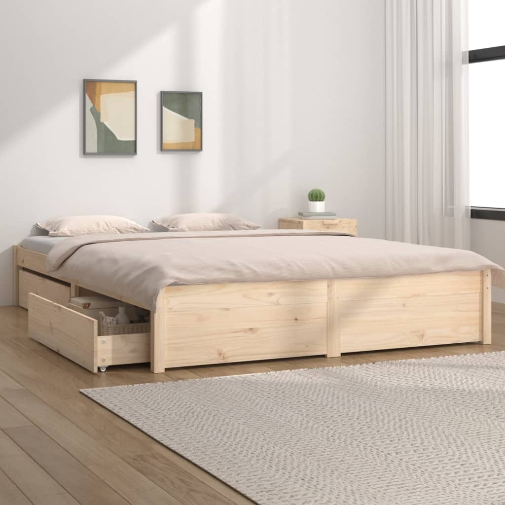 Bett mit Schubladen 120x200 cm-1