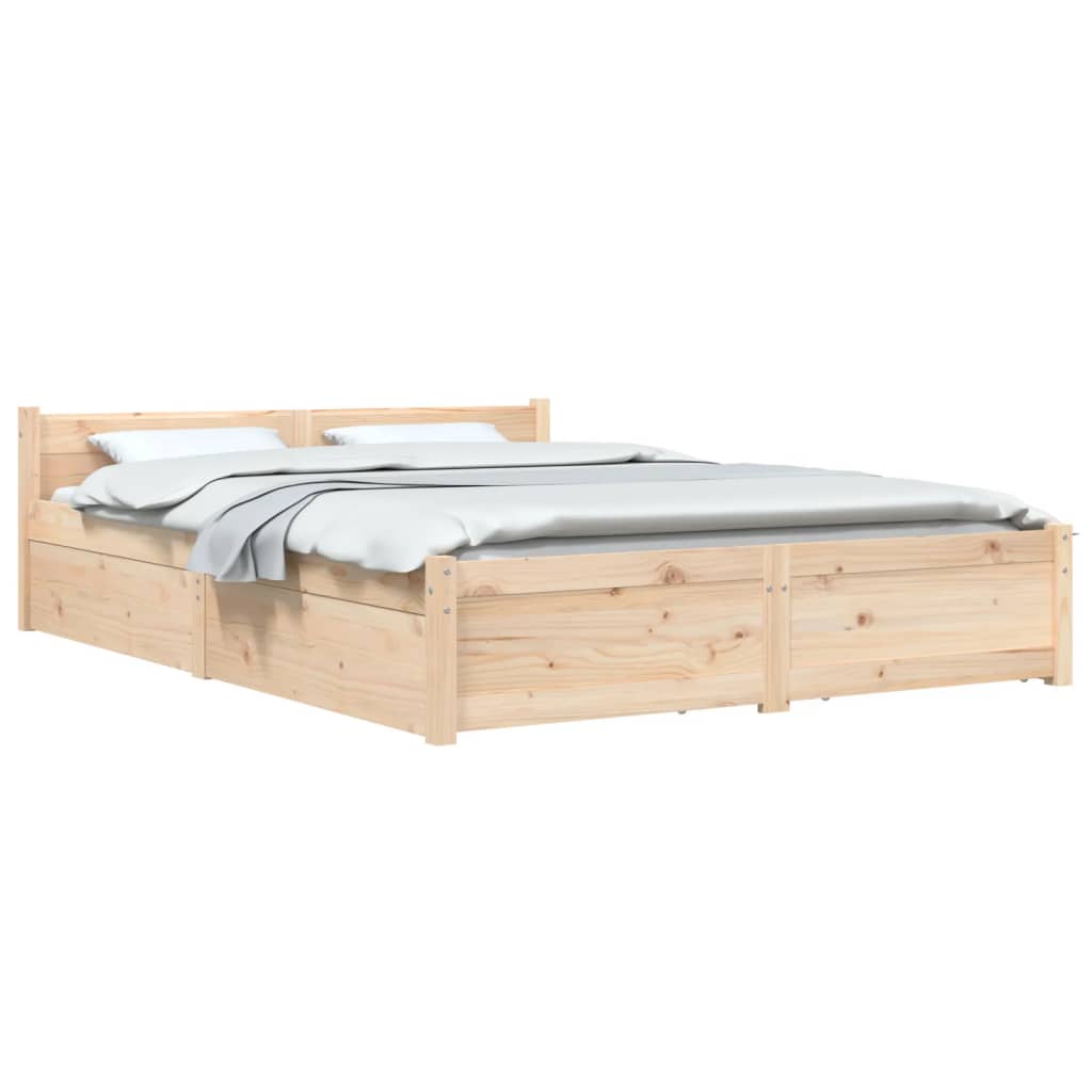 

vidaXL Bedframe met lades 135x190 cm 4FT6 Double