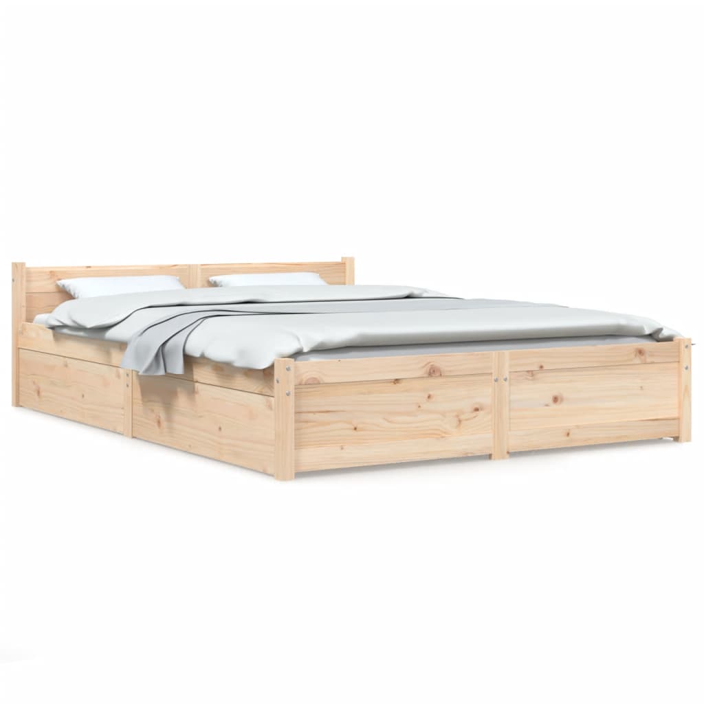 Bett mit Schubladen 160x200 cm-2