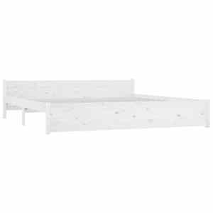 Rám postele se zásuvkami bílý 180 x 200 cm Super King - obrázek 5