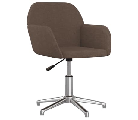 vidaXL Pasukamos valgomojo kėdės, 2vnt., taupe spalvos, audinys