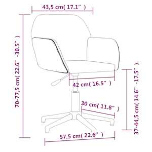 Otočné jídelní židle 2 ks černé textil - obrázek 10