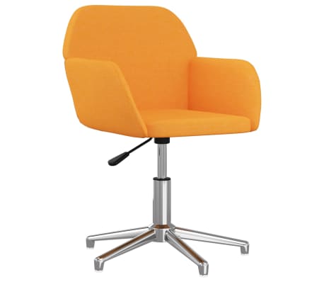 vidaXL Pasukamos valgomojo kėdės, 2vnt., tamsiai geltonos, audinys